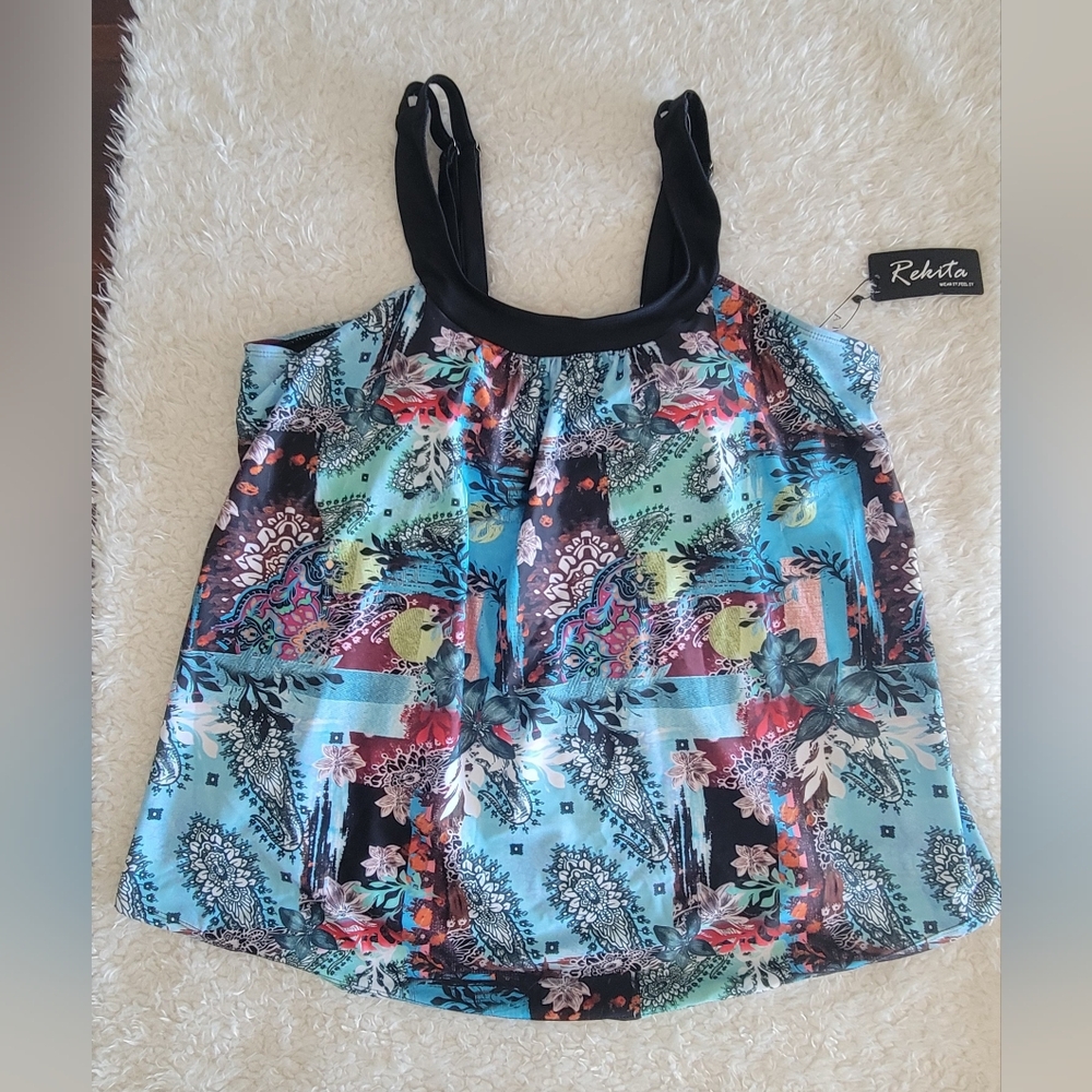 Women's Multicolor Sleeveless Top
